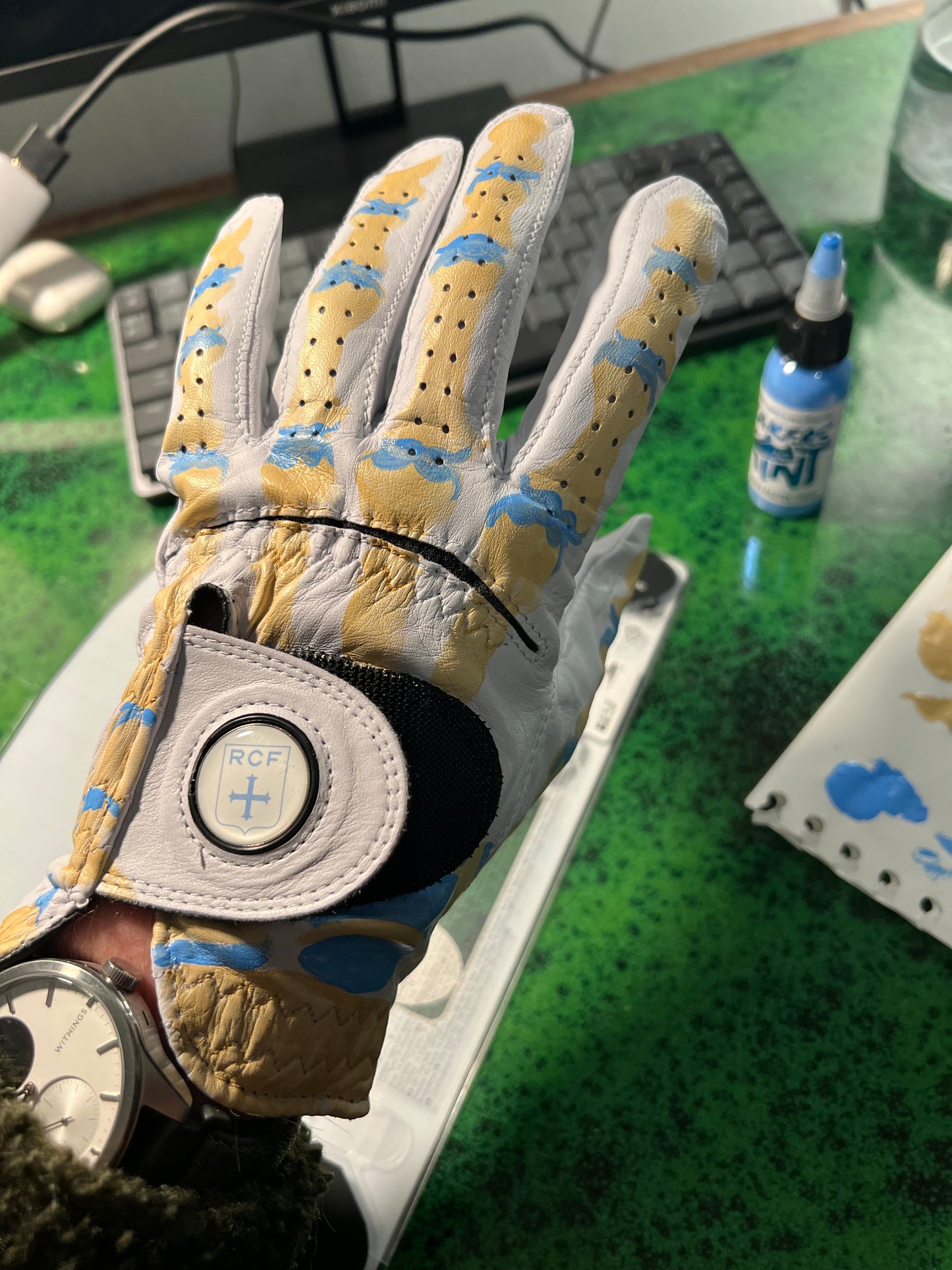 gant de golf personnalisé anatomie de la main