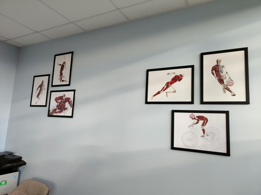 Planches anatomiques En Chair et en Os décoration pour cabinet médical