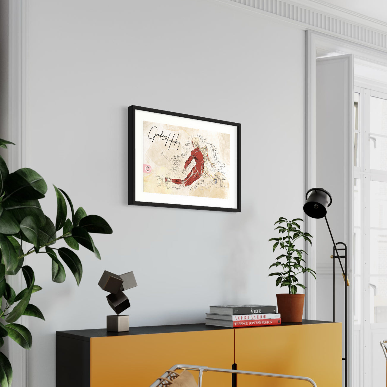 planche anatomique sport hockey En Chair et en Os décoration cabinet médical