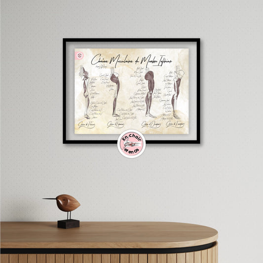 Planche Anatomique Chaînes Musculaires Membre Inférieur - Busquet