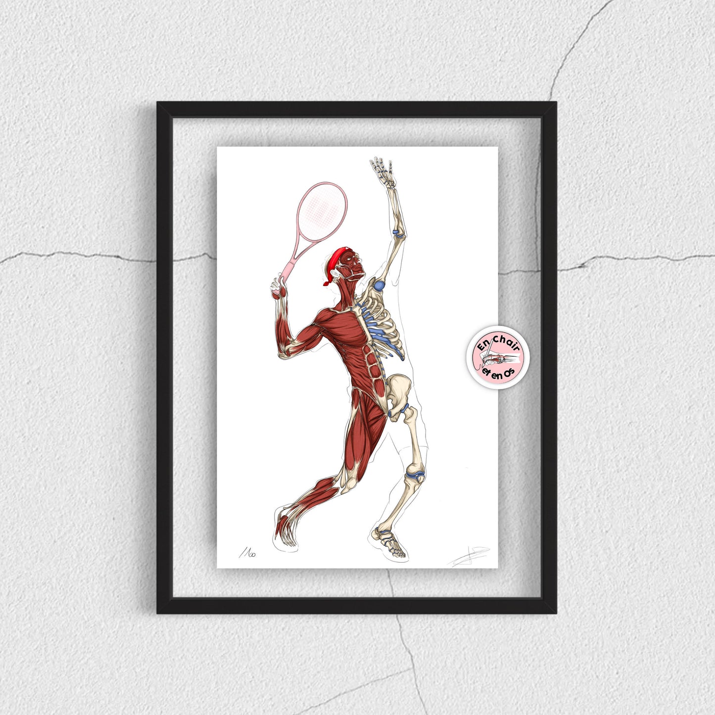 Écorché anatomique du tennisman - ÉDITION LIMITÉE