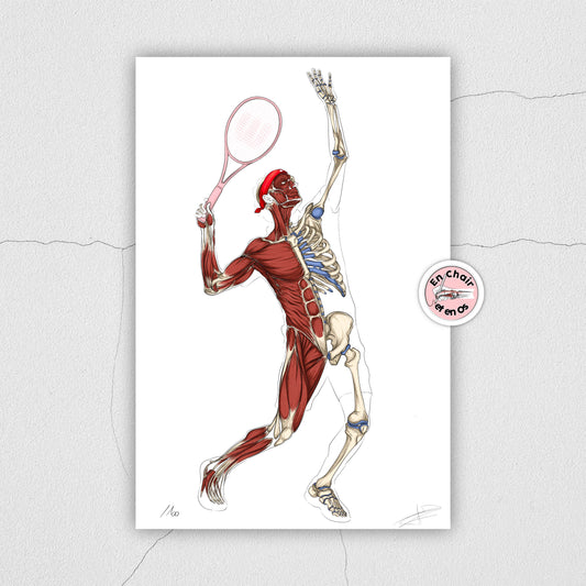 Écorché anatomique du tennisman - ÉDITION LIMITÉE