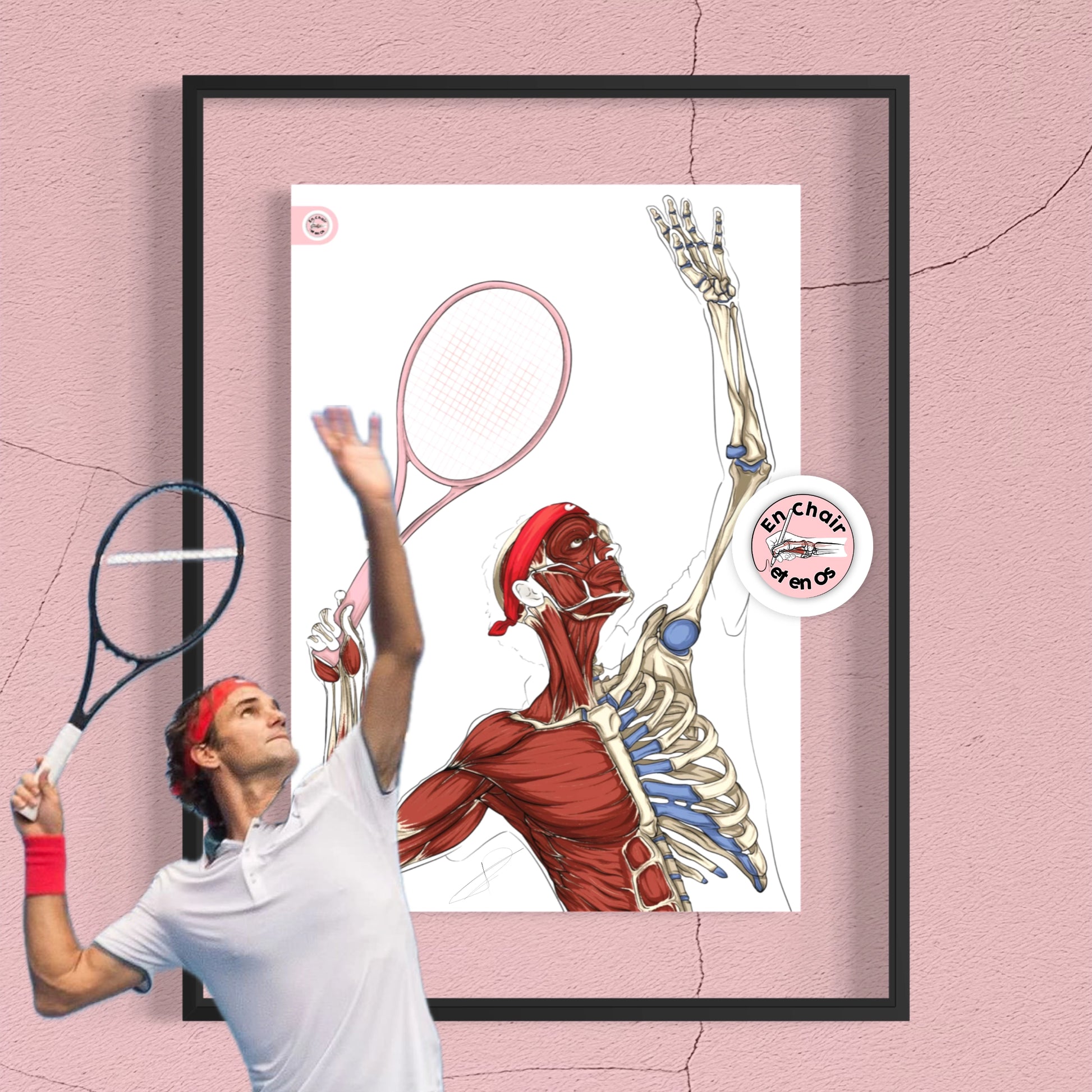 Anatomie du corps humain - roger federer