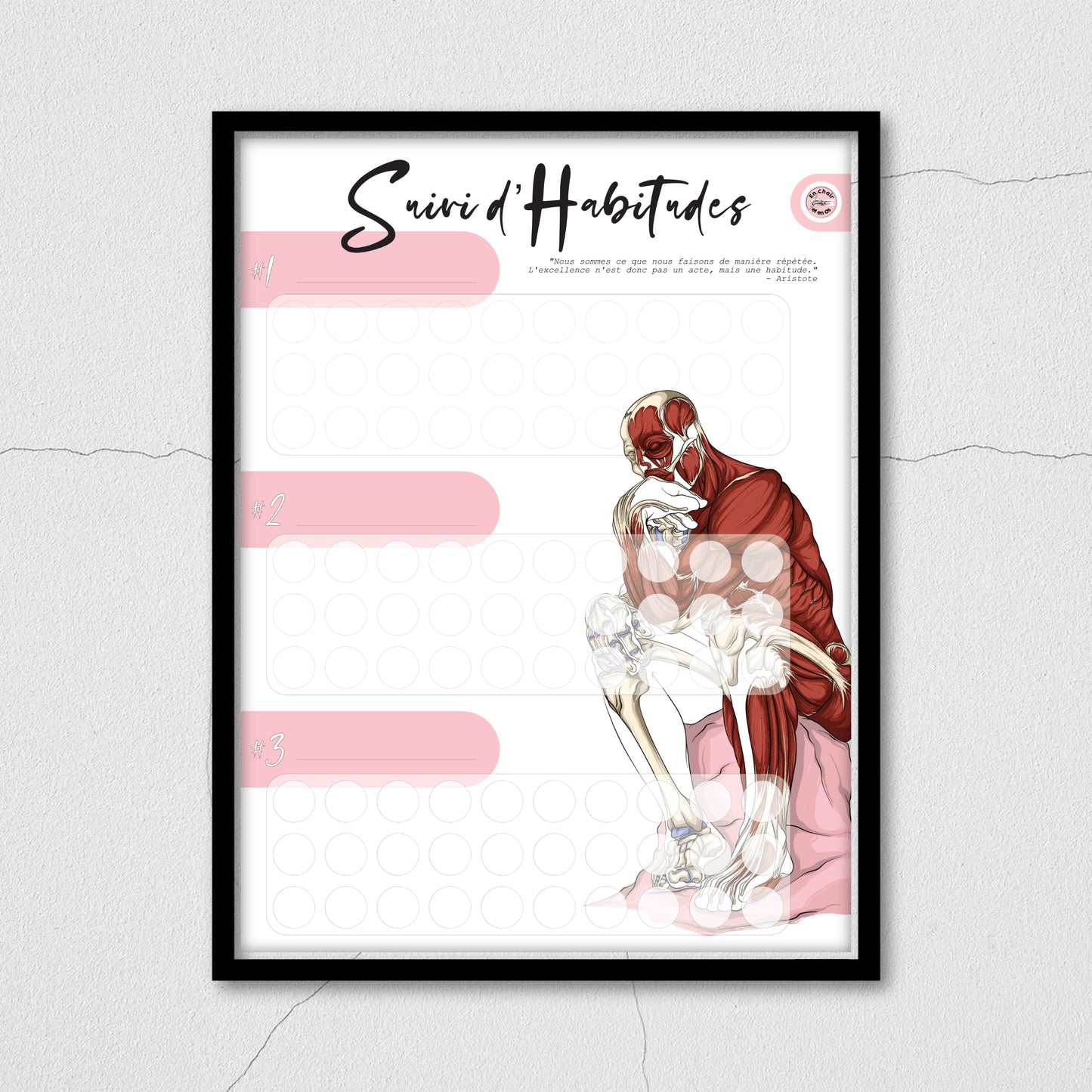 Fiche de suivi d'habitudes à imprimer