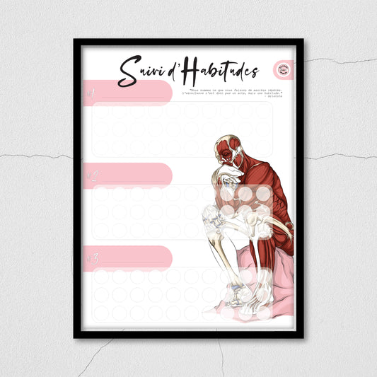 Fiche de suivi d'habitudes à imprimer