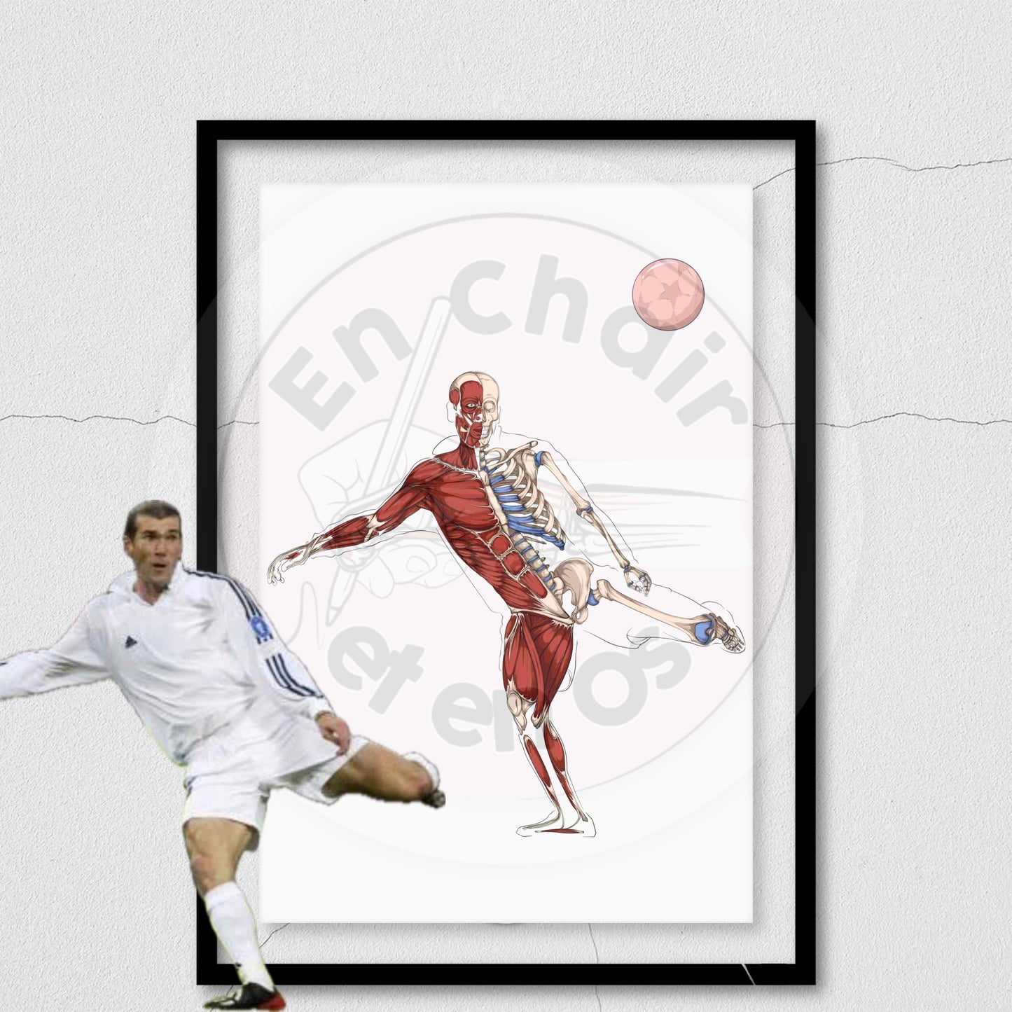 Poster anatomique du Football - Zidane