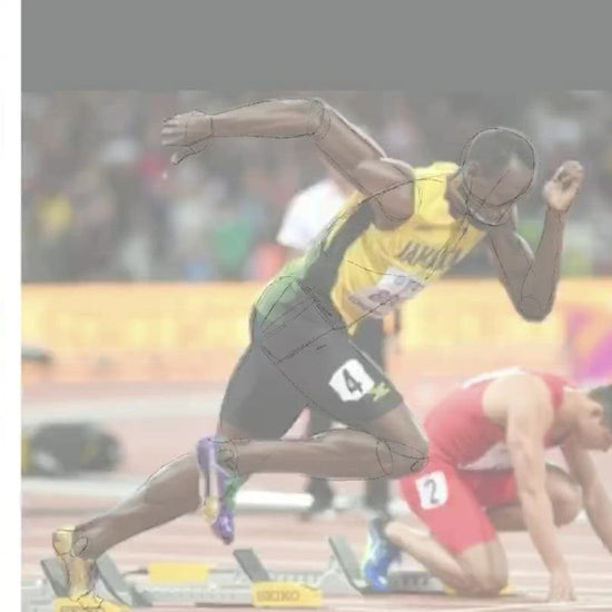 time lapse anatomie du sprinteur