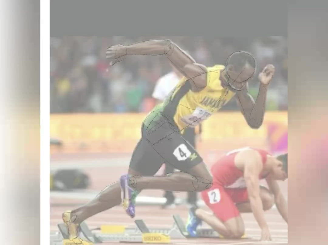 time lapse anatomie du sprinteur