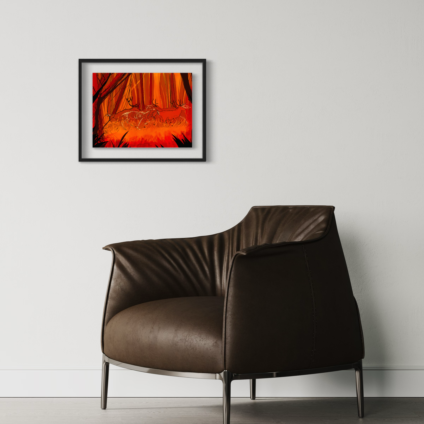 planche anatomique cerf